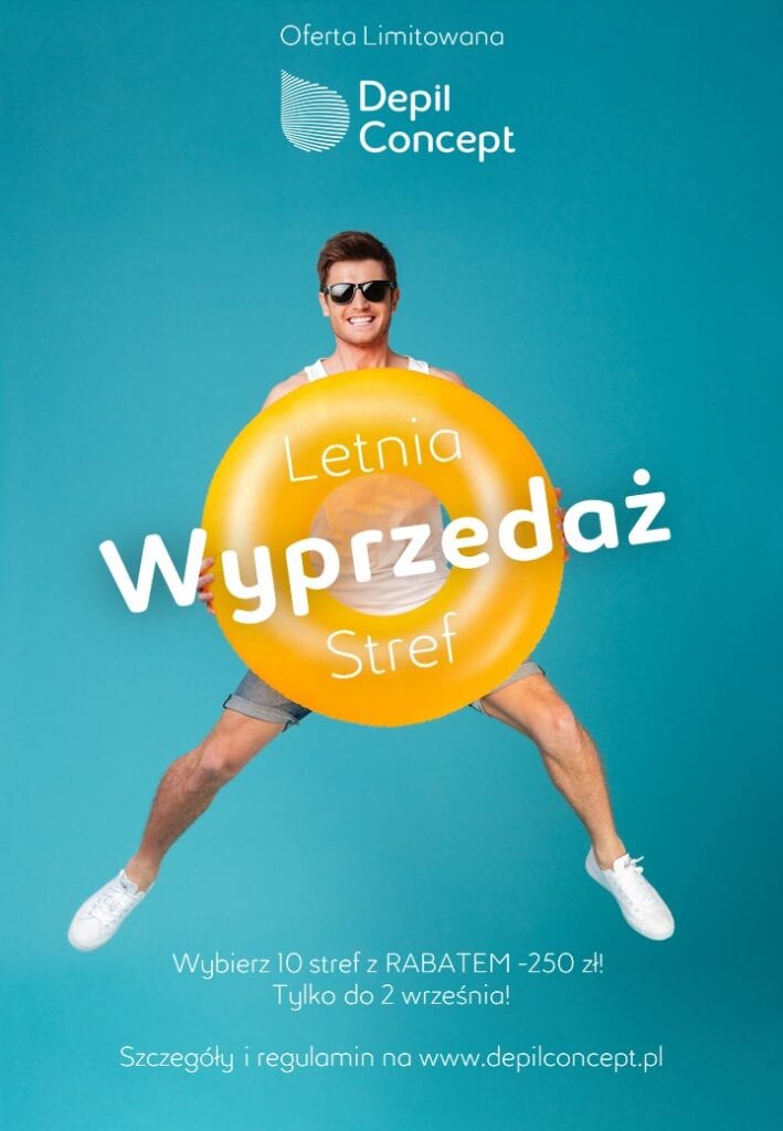 letnia wyprzedaż stref depilconcept depilacja laserowa 