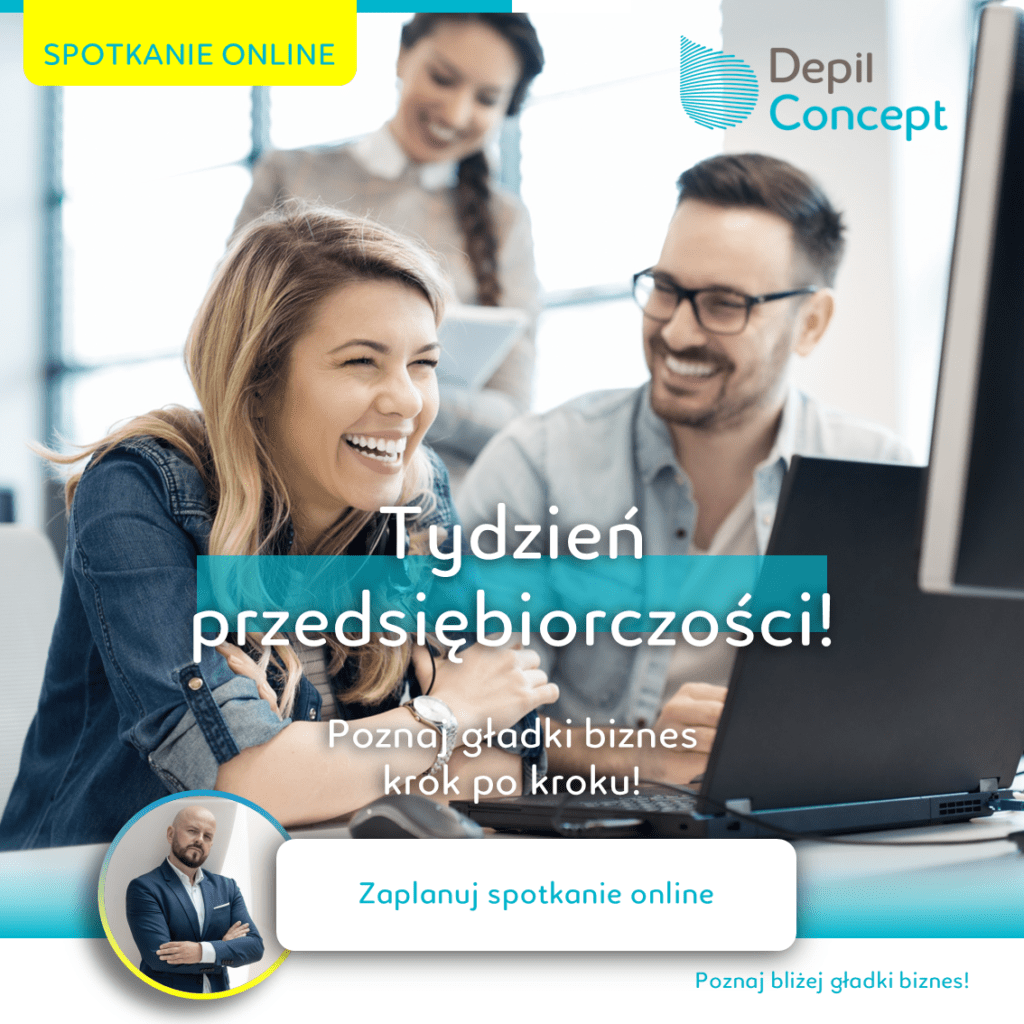 Tydzień przedsiębiorczości polska listopad 2022 spotkania online DepilConcept